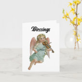 Grußkarte für Angel Poetry Karte (Gelbe Blume)