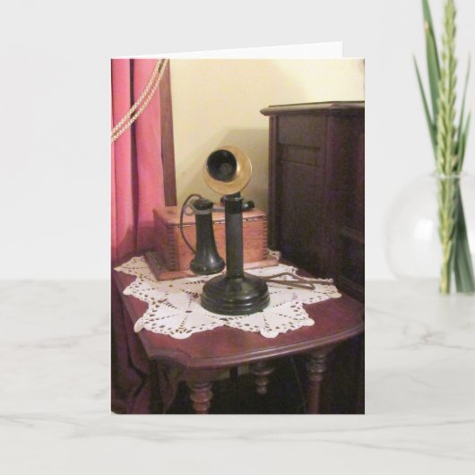 Grußkarte für antikes Telefon Karte (Vorderseite)