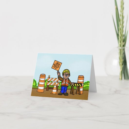 Grußkarte für Arbeitszonen Karte (Vorderseite)