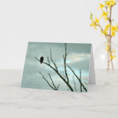 Grußkarte für Bald-Adler Karte (Gelbe Blume)