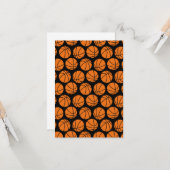 Grußkarte für Basketballmuster Karte (Vorderseite/Rückseite Beispiel)