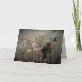 Grußkarte für beängstigende Hexe Feiertagskarte