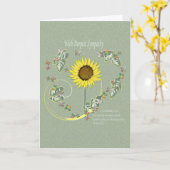 Grußkarte für Beileid Karte (Gelbe Blume)