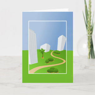 Grußkarte für benutzerdefinierte Landschaft Karte