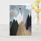 Grußkarte für Berggipfel Karte (Gelbe Blume)