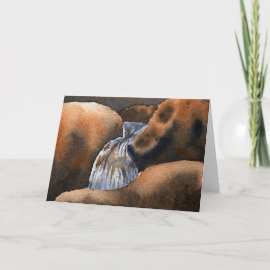 Grußkarte für Bergwasser Karte (Vorderseite)