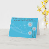 Grußkarte für besondere Linsen Karte (Gelbe Blume)