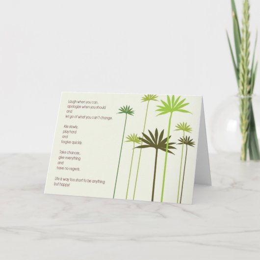 Grußkarte für besondere Linsen Karte (Vorderseite)