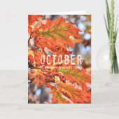 Grußkarte für BLÄTTER Dankeskarte (Vorderseite)