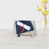 Grußkarte für Cap and Diploma Abschluss Karte (Gelbe Blume)