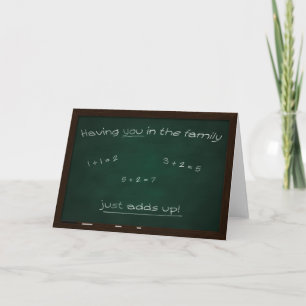 Grußkarte für Chalkboard Karte