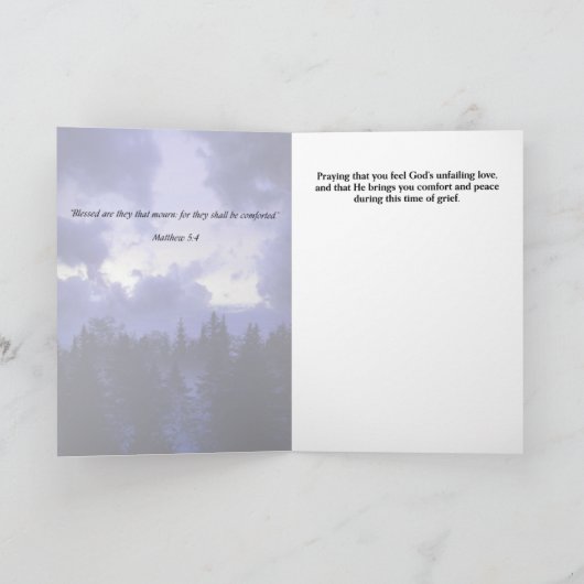 Grußkarte für christliches Beileid Karte (Innenseite)