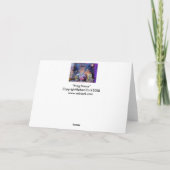 Grußkarte für Dancing Frogs Karte (Rückseite)