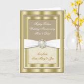 Grußkarte für das 50. Hochzeitstag Karte (Gelbe Blume)