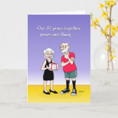 Grußkarte für das 57. Hochzeitstag Karte (Gelbe Blume)