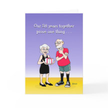 Grußkarte für das 58. Hochzeitstag