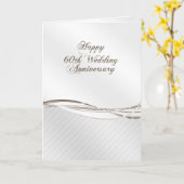 Grußkarte für das 60. Hochzeitstag Karte (Gelbe Blume)