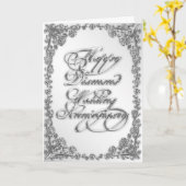 Grußkarte für das 60. Hochzeitstag Karte (Gelbe Blume)