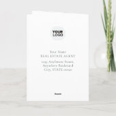 Grußkarte für das Anwesen am glücklichen Tag Karte (Rückseite)