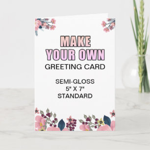 Grußkarte für das benutzerdefinierte Foto Glossy V Karte