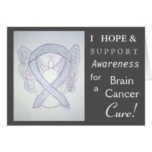 Grußkarte für das Brain Cancer Awareness Ribbon An