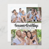 Grußkarte für das Foto der Haushaltssaison (Vorne/Hinten)