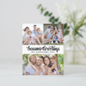 Grußkarte für das Foto der Haushaltssaison (Stehend Vorderseite)