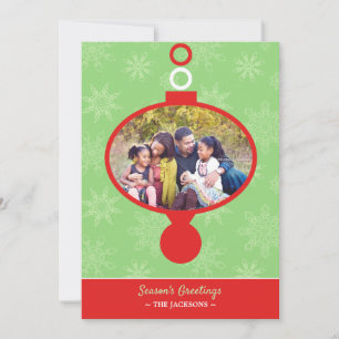 Grußkarte für das Foto der Jahreszeit Feiertagskarte