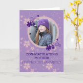 Grußkarte für das Foto der Mutter Karte (Gelbe Blume)