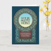 Grußkarte für das Foto Knüpfarbeit Karte (Gelbe Blume)