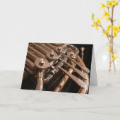 Grußkarte für das französische Horn Karte (Gelbe Blume)