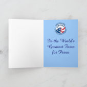 Grußkarte für das Friedenskorps Karte (Innenseite)