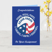 Grußkarte für das Friedenskorps Karte (Gelbe Blume)