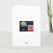 Grußkarte für das graue Eichhörnchen Dankeskarte (Rückseite)