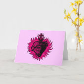 Grußkarte für das Heilige Herz Karte (Gelbe Blume)