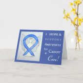 Grußkarte für das Krebsbewusstsein Karte (Gelbe Blume)