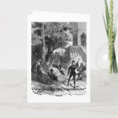 Grußkarte für das Mittelalter Karte (Rückseite)