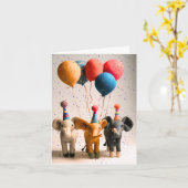 Grußkarte für das Party eines Elefanten Karte (Gelbe Blume)