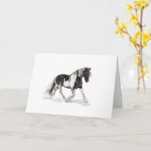 Grußkarte für das Schwarze und Weiße Sinti und Rom Karte (Gelbe Blume)