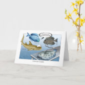 Grußkarte für das Unterwasser-Fischkrankenhaus Karte (Gelbe Blume)