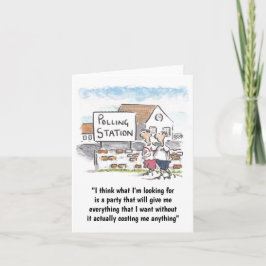 Grußkarte für den Abstimmungstag Karte