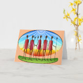 Grußkarte für den afroamerikanischen Jeder Anlass Karte (Gelbe Blume)