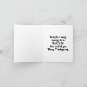 Grußkarte für den Angel als Thanksgiving Karte (Innenseite)