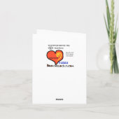 Grußkarte für den Augenuntersuchung Weltraumtag Karte (Rückseite)