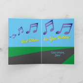 Grußkarte für den besten Musiklehrer Karte (Innenseite)