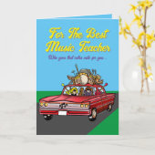 Grußkarte für den besten Musiklehrer Karte (Gelbe Blume)