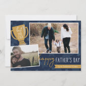 Grußkarte für den besten Vater Award Foto Karte (Vorderseite)