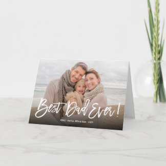 Grußkarte für den besten Vater je Vatertag Foto Karte