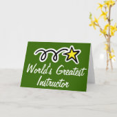 Grußkarte für den beststen Lehrer der Welt Karte (Gelbe Blume)