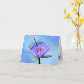 Grußkarte für den blanken Jeden Anlaß der Dragonfl Karte (Gelbe Blume)